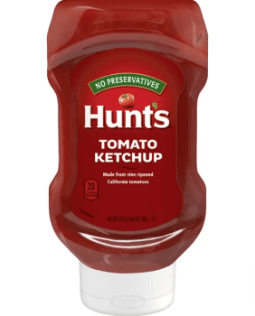 Hunt’s ketchup are 100 natural and vegan too.