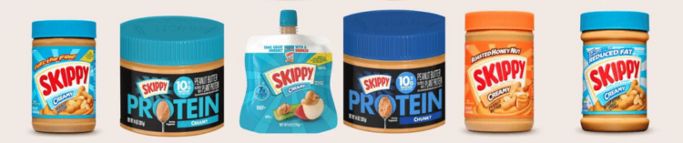 Skippy Peanut Butter Variants and Ingredients